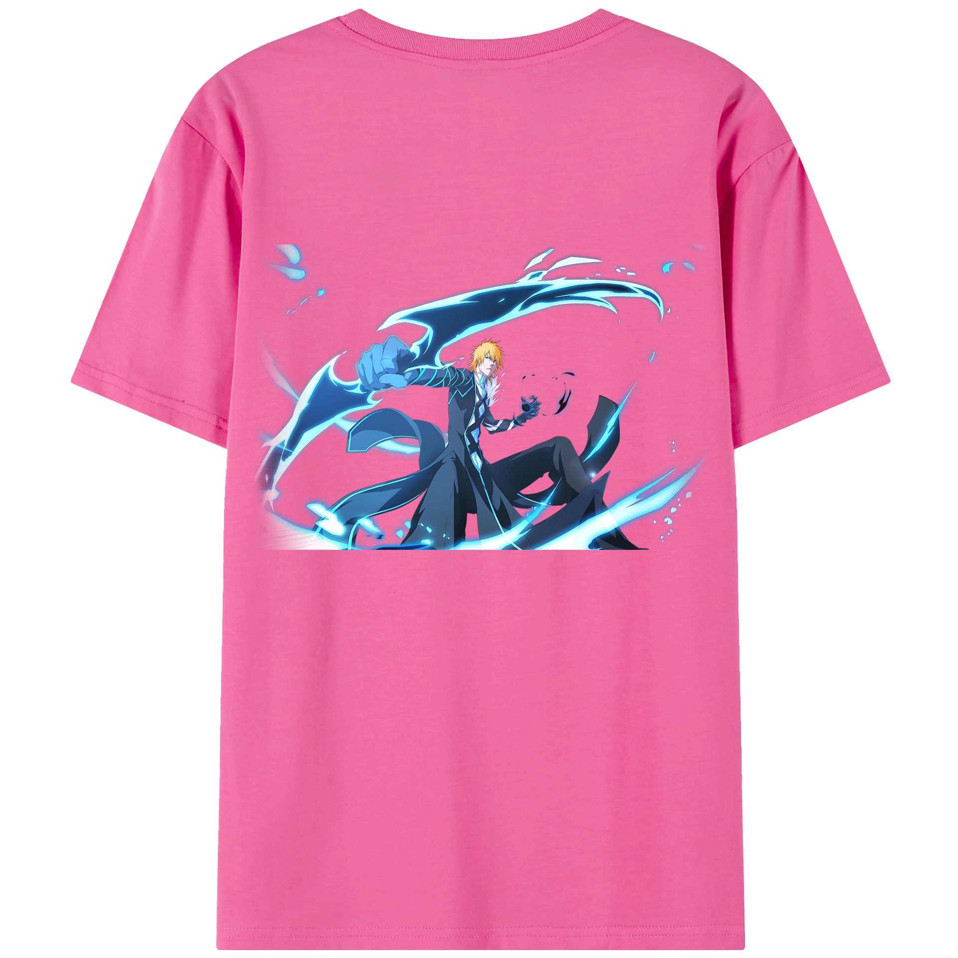 （画像用） ブリーチ 黒崎一護（くろさき いちご）BLEACH Kurosaki Ichigo レディース半袖Tシャツ(バックプリント)